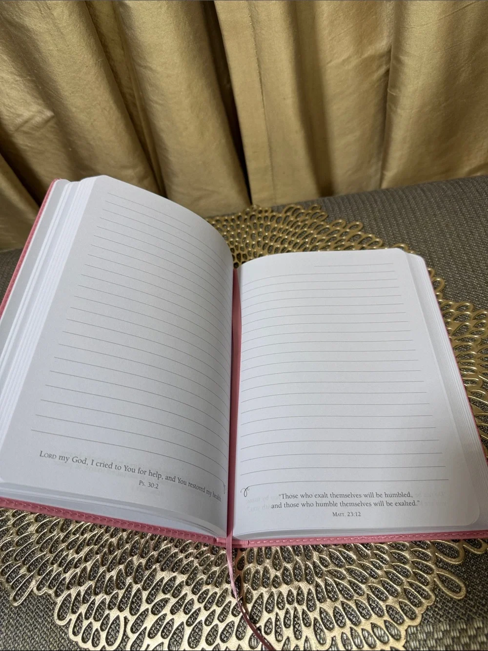 Walk by Faith Pink Leatherette Journal • 8.5 x 6 in • Scripture Pages